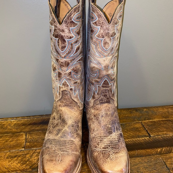 Justin Boots Shoes - Womens Justin Boots - Bent Rail Katia Tan Cowboy Boots (BRL450)